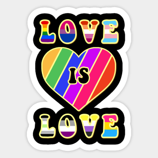 Love Is Love Pride LGBTQIA LGBT LGBTQ Human Sticker